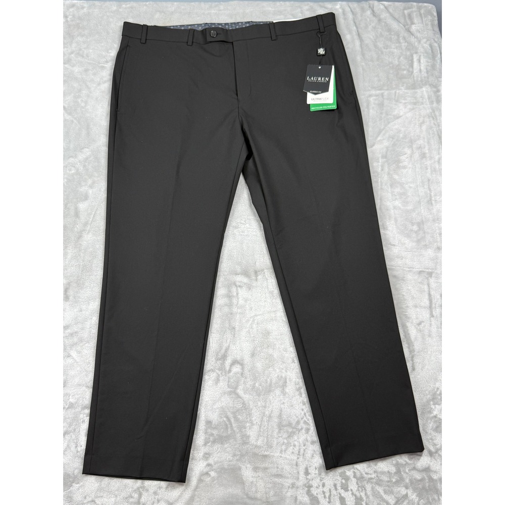 NWT Lauren Ralph Lauren Mens Ultraflex Classic Fit Dress Pants 40W x 30L Preppy
